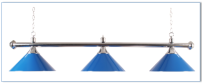 Lámpara de Billar en color azul de 3 focos